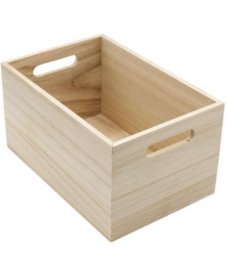 Natural Wood Bin 2 Pack