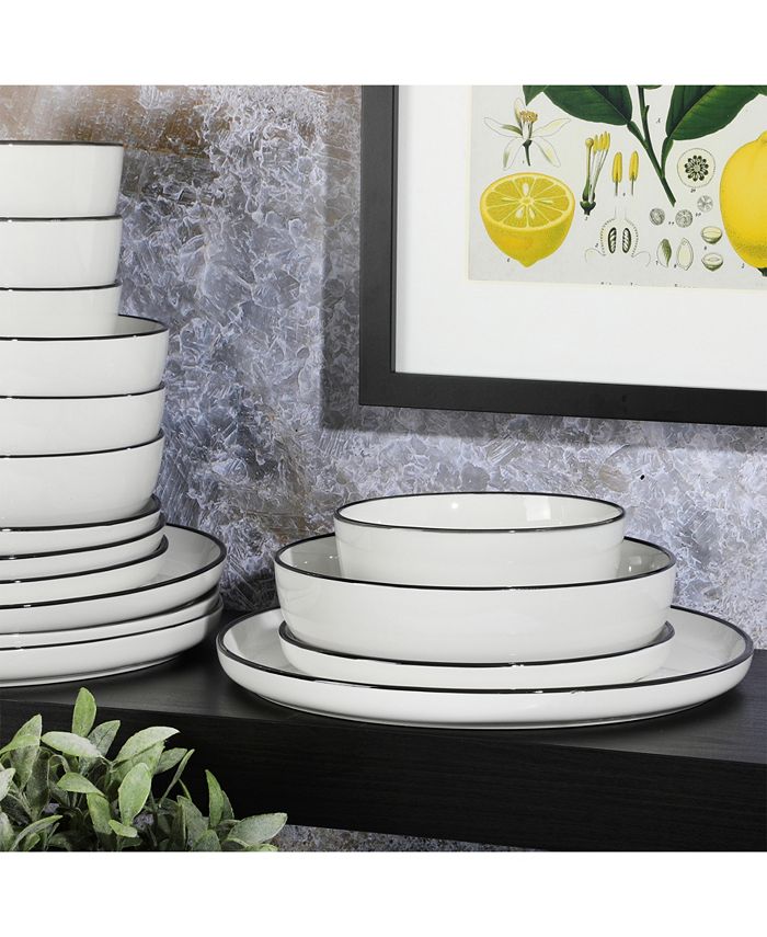 Gibson Home Oslo 16 Piece Dinnerware Set, Service for 4 Macy's