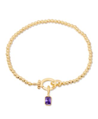 Brook & York Mackenzie Birthstone Bracelet - FEB Birthstone
