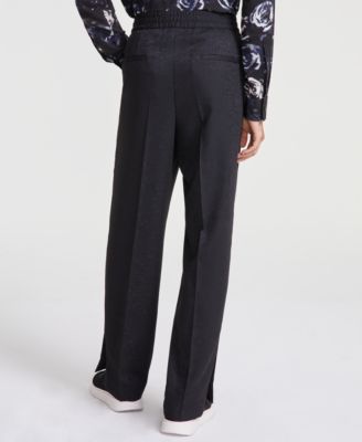 Hugo Boss Мужские плиссированные брюки от Hugo by Hugo Boss в современном стиле с логотипом 39690₽