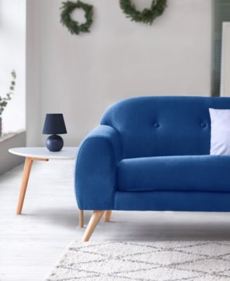 Nauru 8.66" Traditional Petite Ceramic Orb Bedside Table Desk Lamp with Tapered Drum Fabric Shade