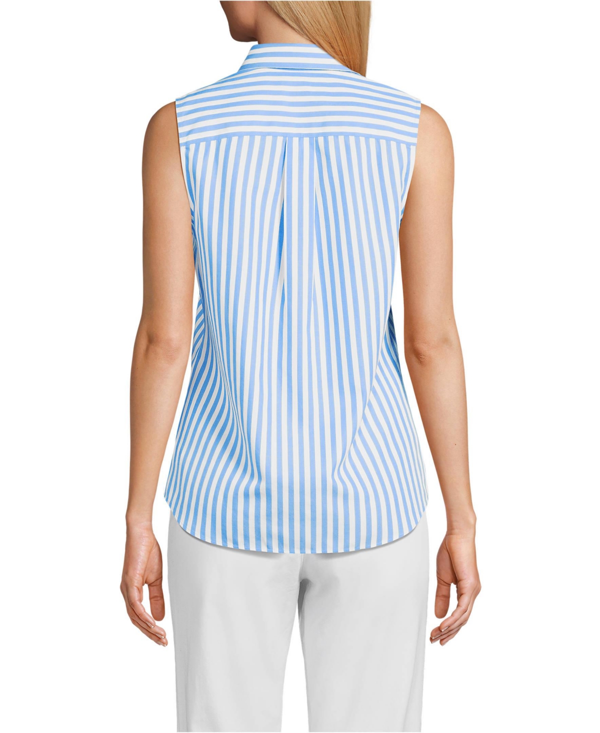 Lands' End Women's Petite No Iron Sleeveless Shirt