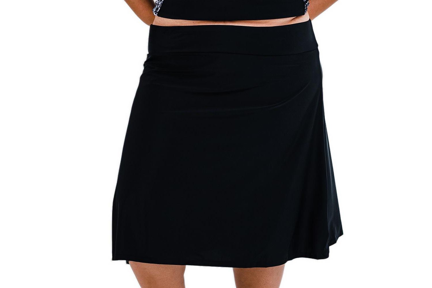 Plus Size Long Swim Skort
