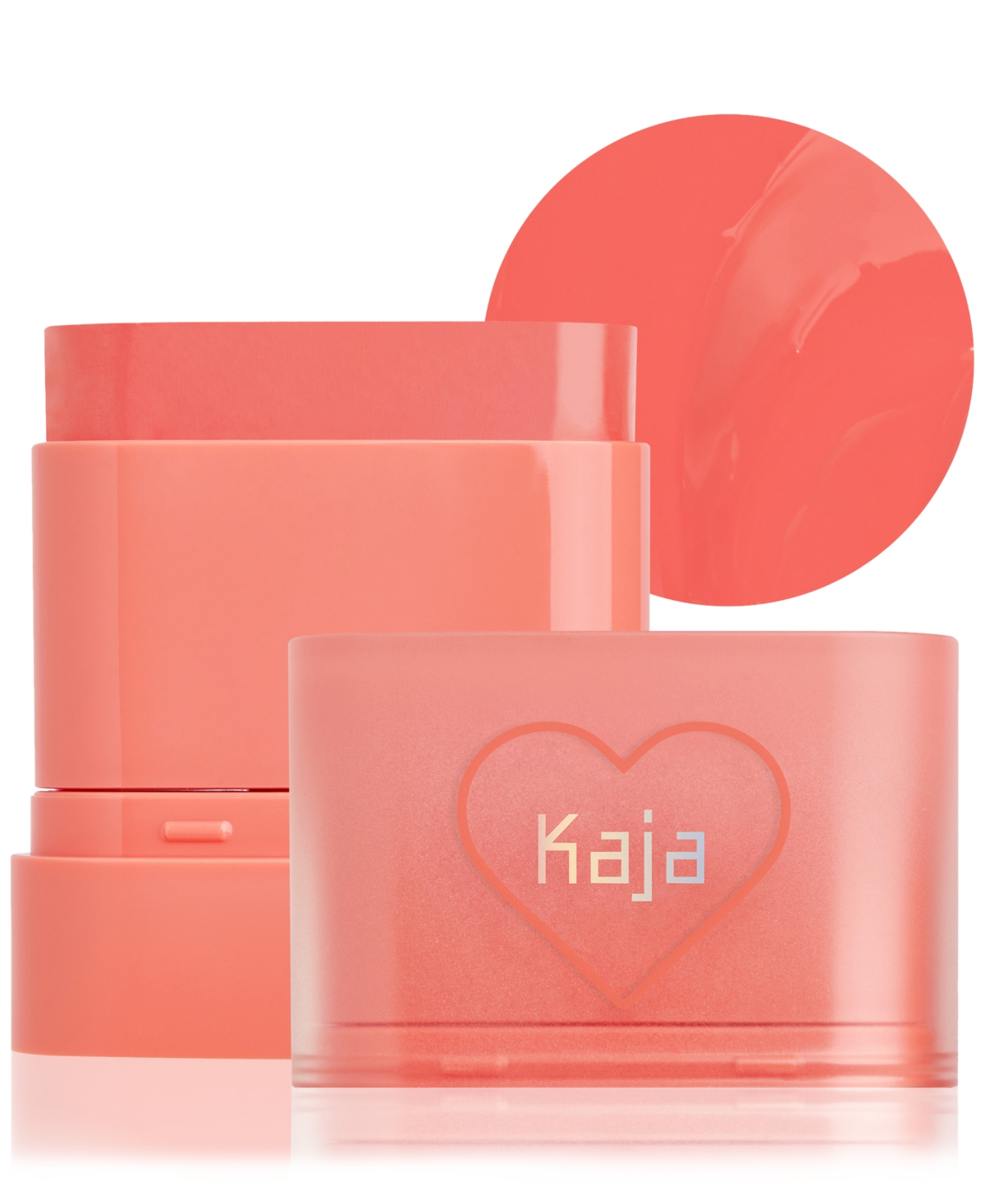 Shop Kaja Dewy Bar Blush & Lip Balm In Peach Cobbler