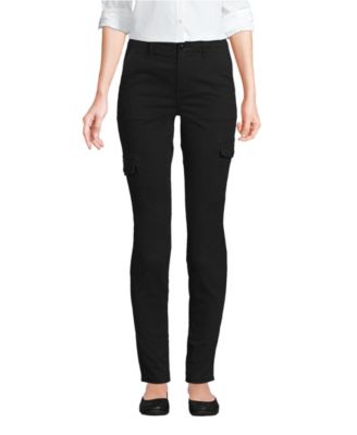 Lands' End Women's Petite Recover Mid Rise Straight Leg Blue Jeans - 10