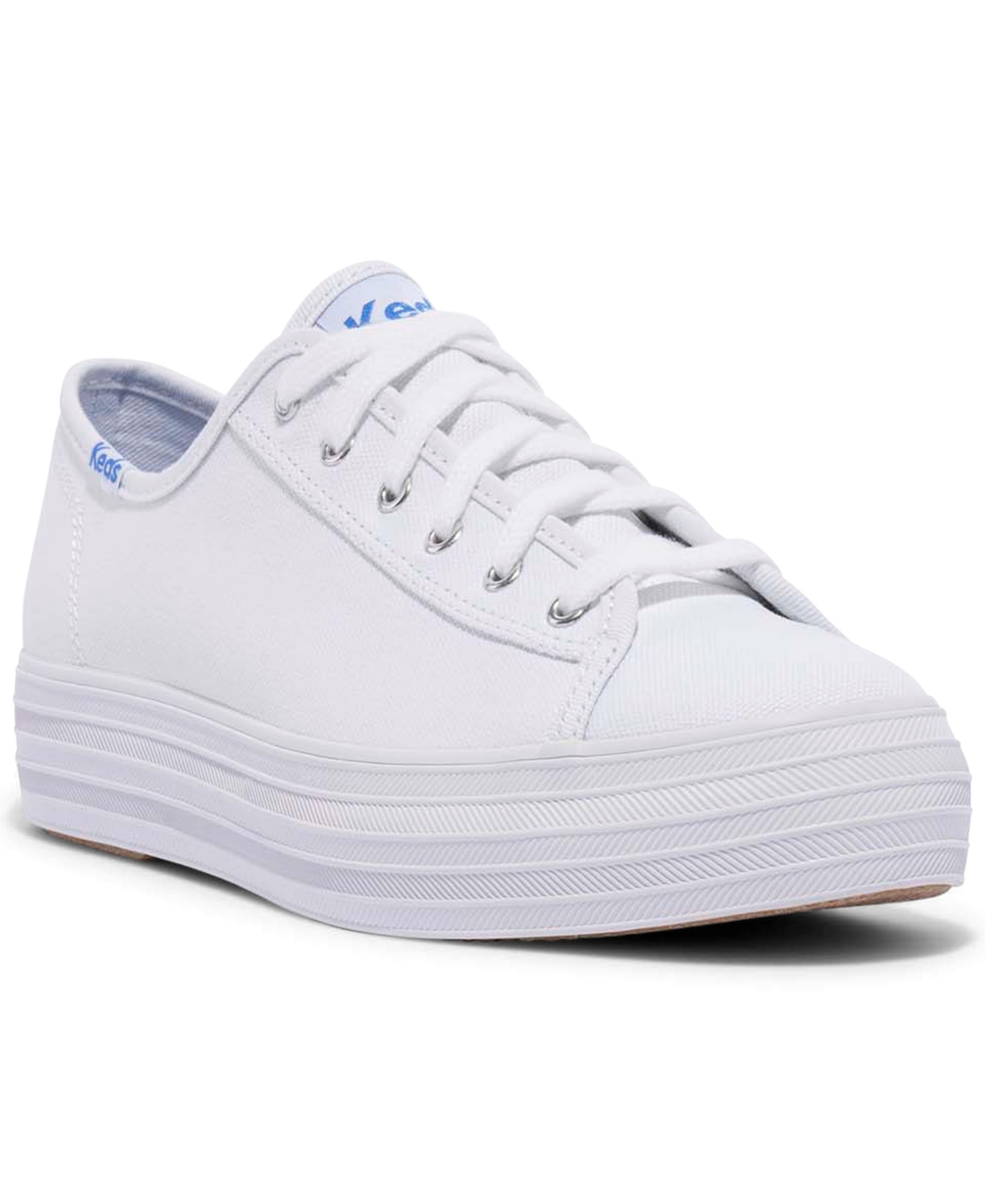 Women's Triple Kick Canvas Sneakers from Finish Line - White