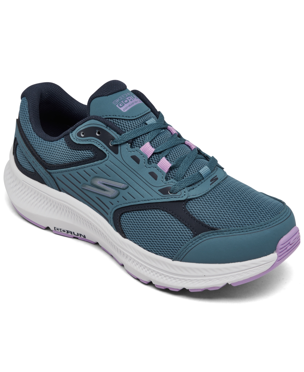 Women's Go Run Consistent 2.0 - Advantage Wide Width Running Sneakers from Finish Line - Blue/Purple