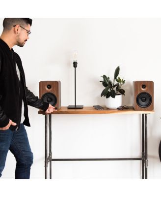 YU6 Powered Bookshelf Speakers with Built-In Bluetooth - Pair