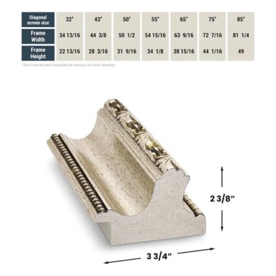 43" Customizable Frame for Samsung  Frame