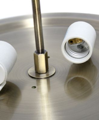 13" Classix Crystal Glam Two Light Decorative Dome Shaped Metal Flush Mount Ceiling Fixture