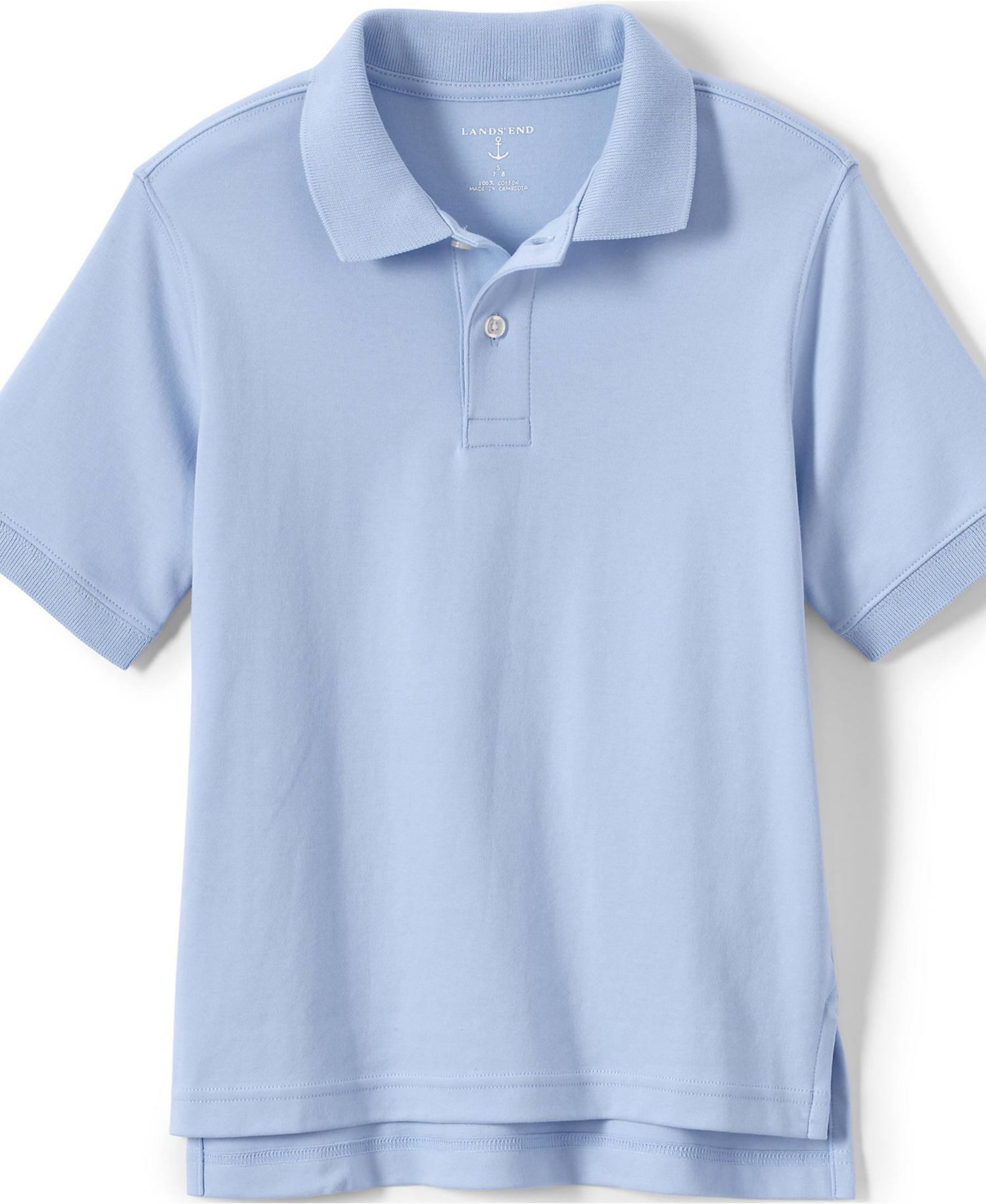 Big Boys Husky Short Sleeve Interlock Polo Shirt