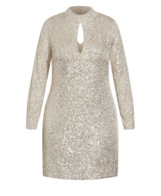 Plus Size Glowing Mini Dress