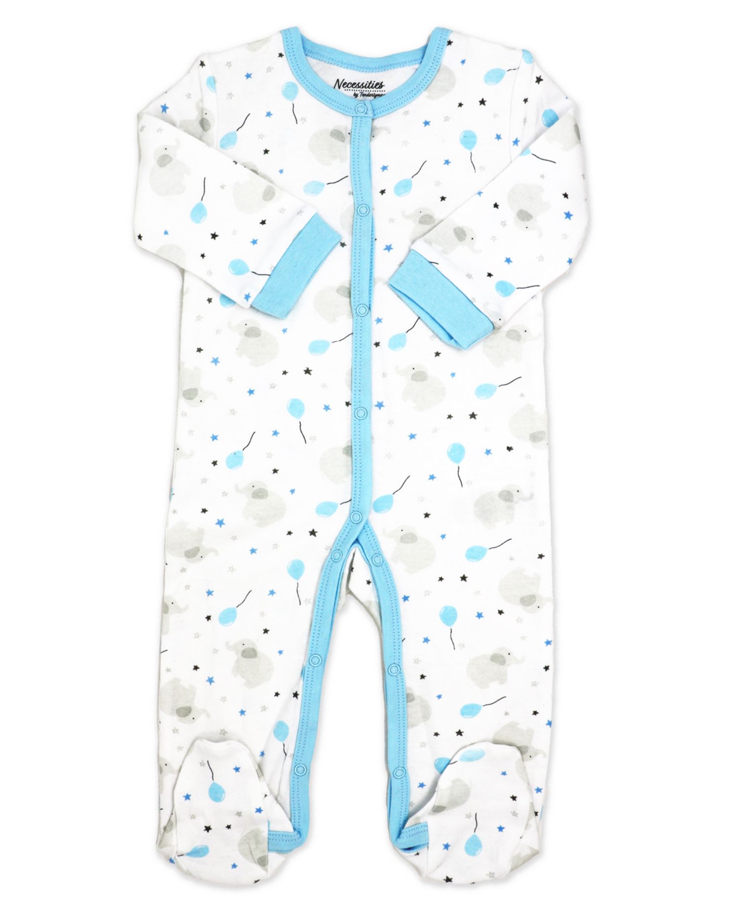 Baby Boy Elephants and Balloons 5 Piece Layette Set