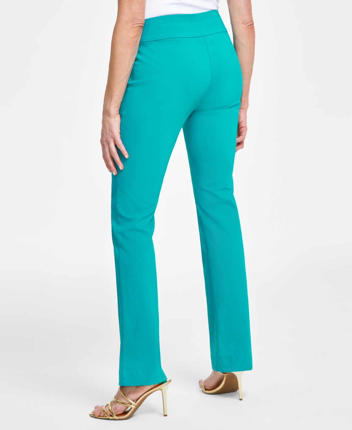 I.n.c. International Concepts Women's Tummy-Control Mini Bootcut Pants, Created for Macy's