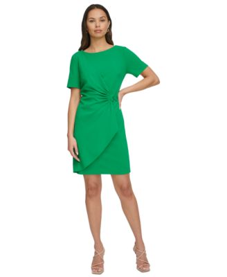 DKNY - Women's Gathered-Sleeve Sheath Dress