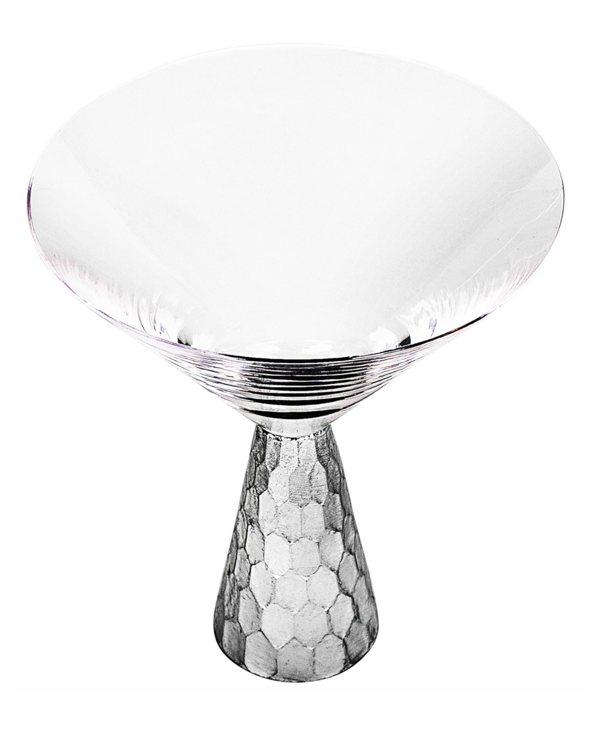American Atelier Daphne Silver Martini Glasses, Set Of 2 In Silver