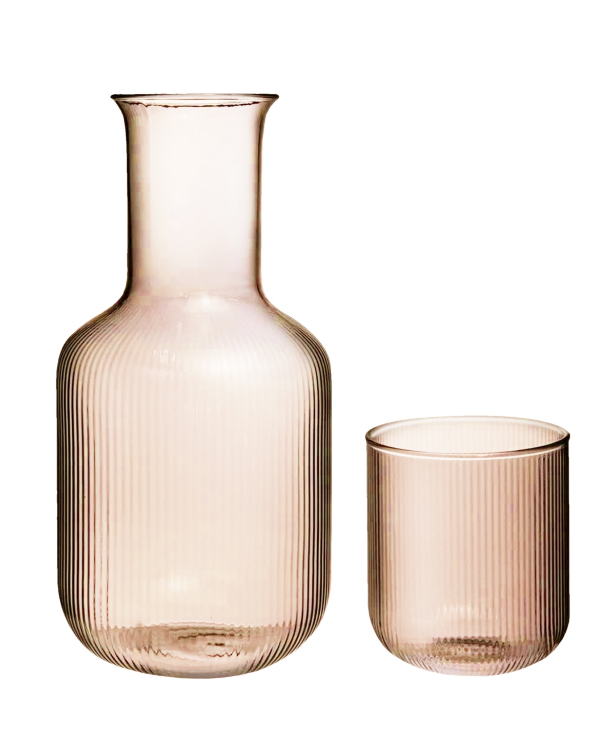 American Atelier 2-piece Carafe And Cup Set In Pink