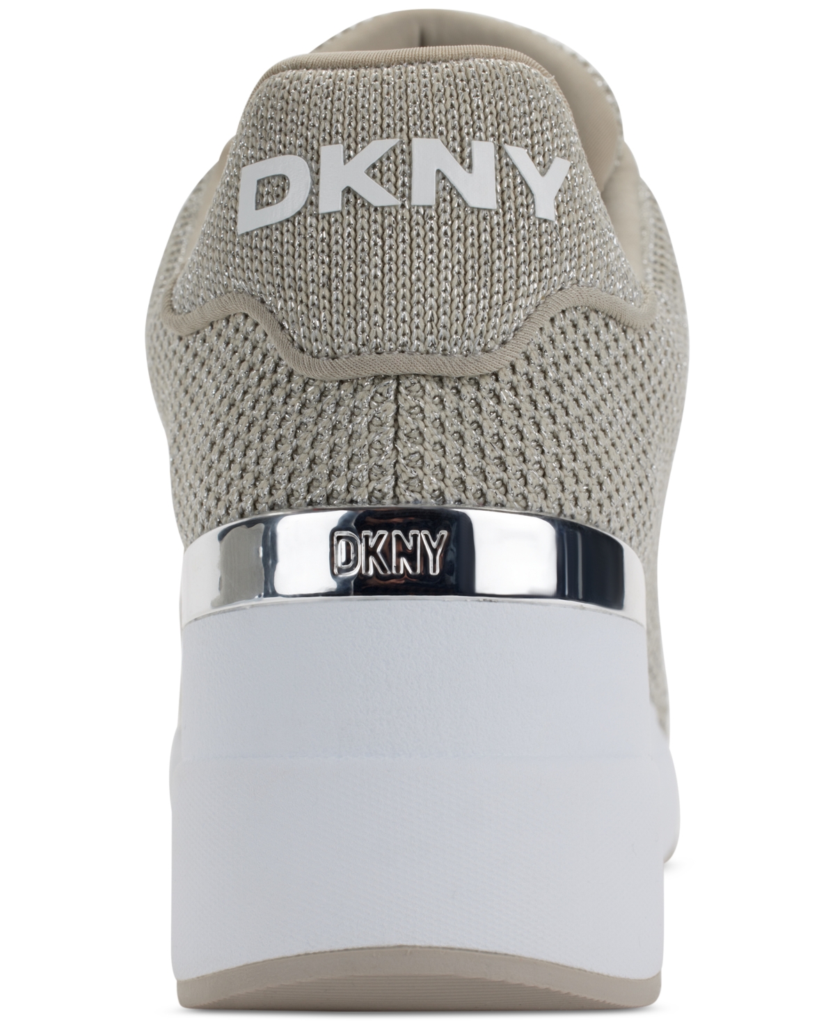 Dkny Women's Parks Lace-Up Wedge Sneakers - Silver