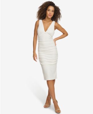 Siena - Women's Sequined Ruched Midi Dress