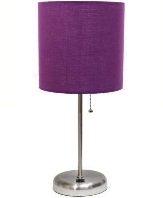 Oslo 19.5" Contemporary Bedside USB Port Feature Standard Metal Table Desk Lamp 