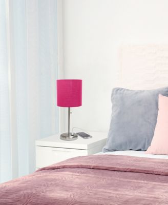 Oslo 19.5" Contemporary Bedside USB Port Feature Standard Metal Table Desk Lamp 