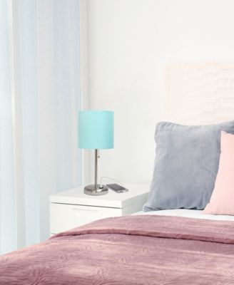 Oslo 19.5" Contemporary Bedside USB Port Feature Standard Metal Table Desk Lamp 