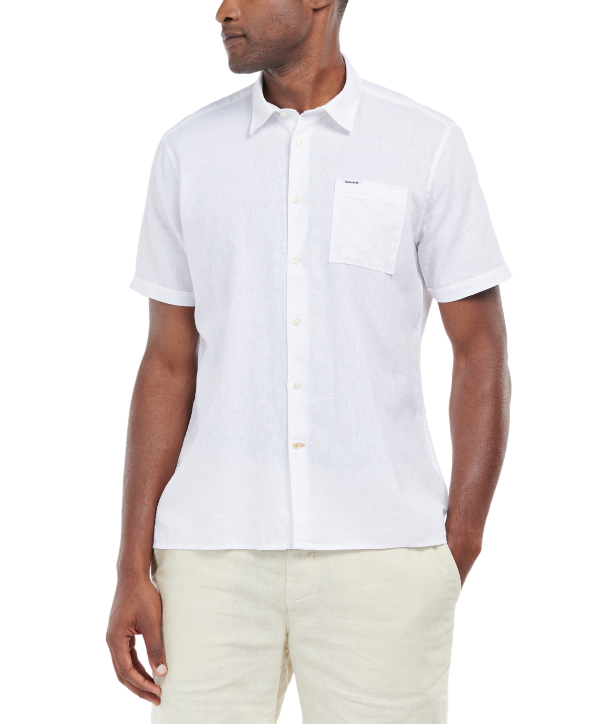 Men's Nelson Short Sleeve Summer Shirt - White