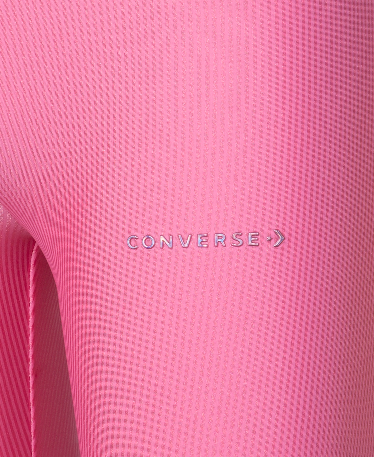 Shop Converse Girls Shiny Jacquard Leggings In Oops Pink