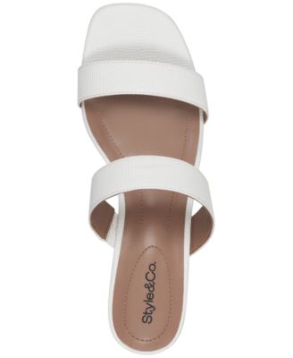 Victoriaa Double Band Block Heel Dress Sandals, Created for Macy's