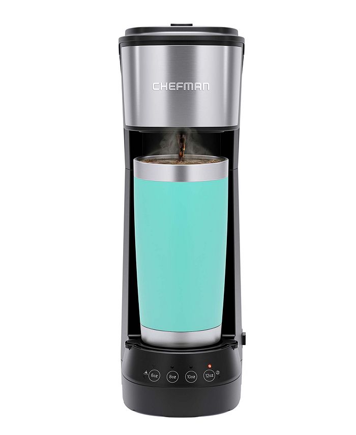 Chefman Instacoffee Max Single Serve Coffee Maker With Lift 40 Ounces