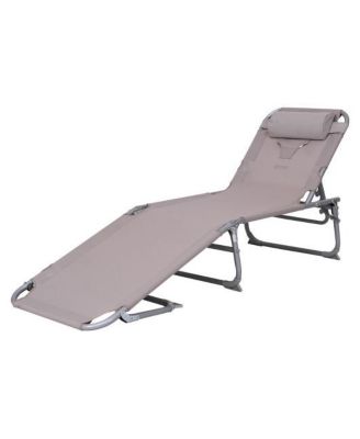 Outdoor Adjustable Chaise Lounge Recliner Chair