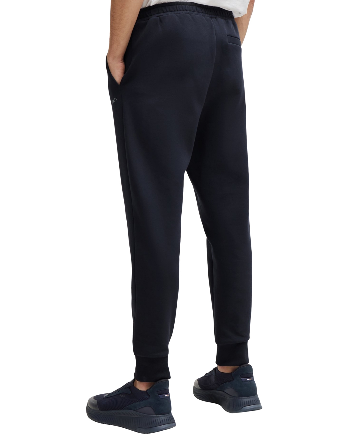 Shop Hugo Boss Boss By  Men's Logo Print Tracksuit Bottoms In Dark Blue