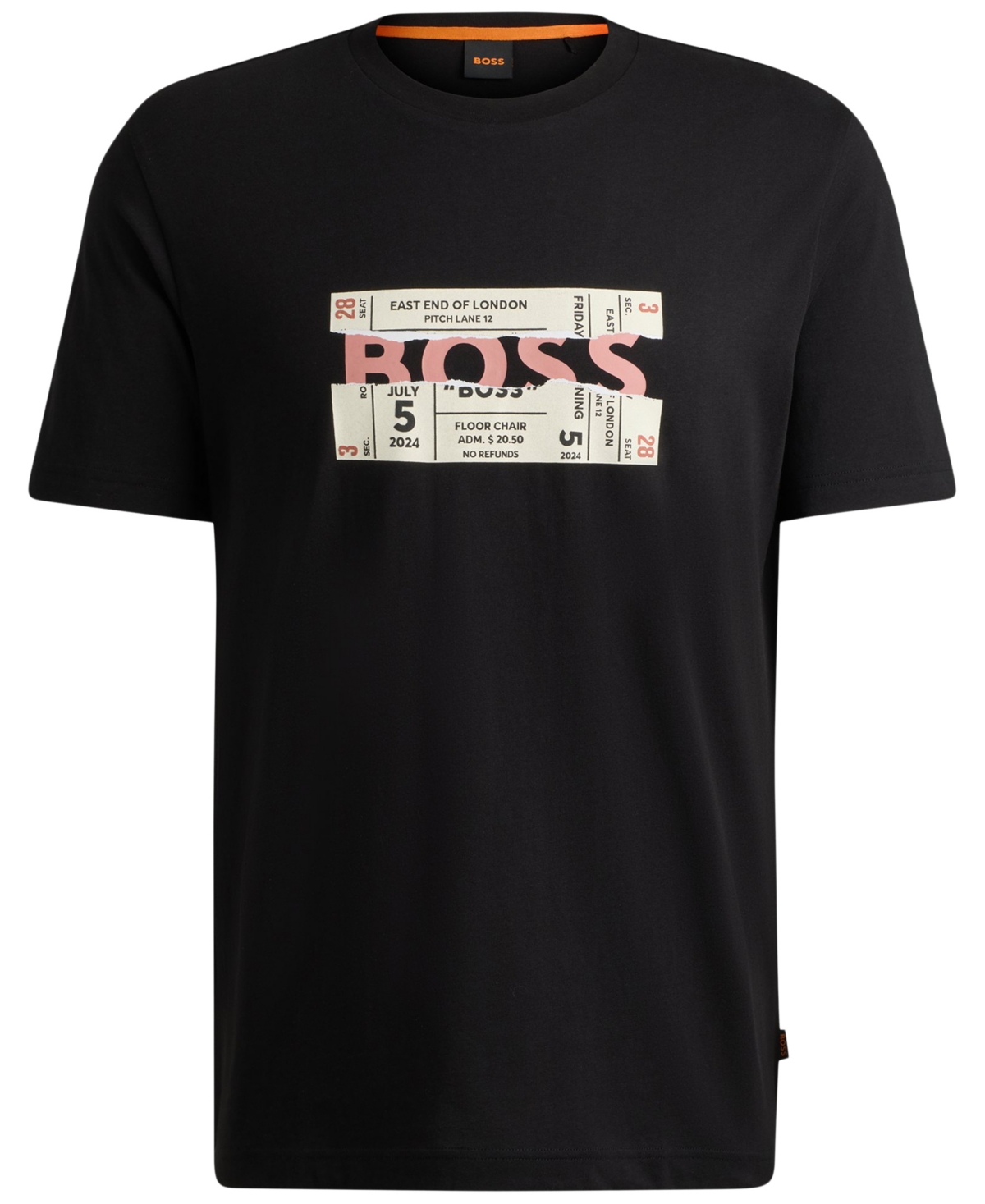 Shop Hugo Boss Boss By  Men's Seasonal Artwork Regular-fit T-shirt In Black