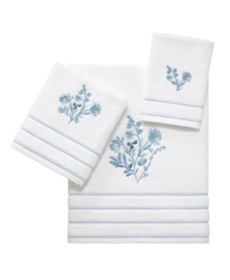 Izod Mystic Floral Bath Towel Sets In White