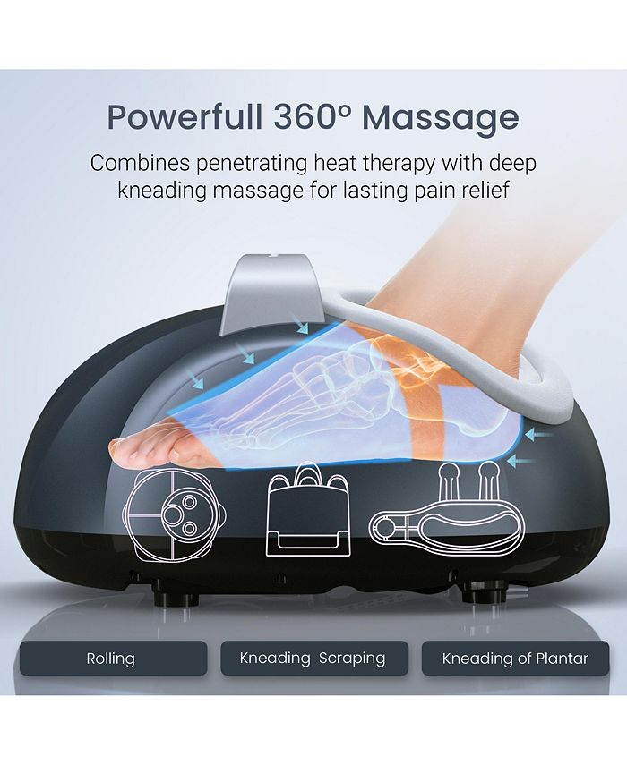 Tranqwil Shiatsu Foot Massager Machine with Heat - Blue