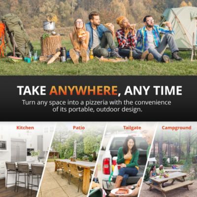 12" Portable Electric Indoor and Outdoor Pizza Oven with Accessory Kit