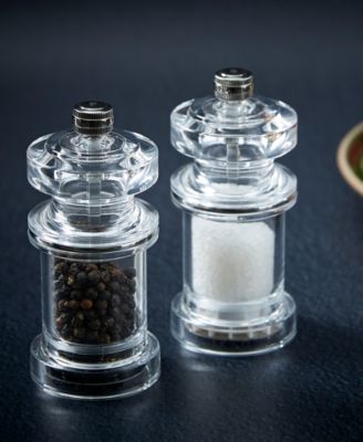 4.5" Acrylic Salt & Pepper Mill Gift Set
