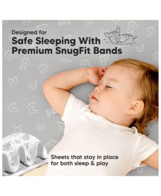 2-Pack Mini Crib Sheets, Pack and Play Sheets Fitted, Pack N Play Sheets, Organic Fitted Crib Sheet Cover