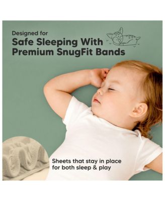 2-Pack Mini Crib Sheets, Pack and Play Sheets Fitted, Pack N Play Sheets, Organic Fitted Crib Sheet Cover