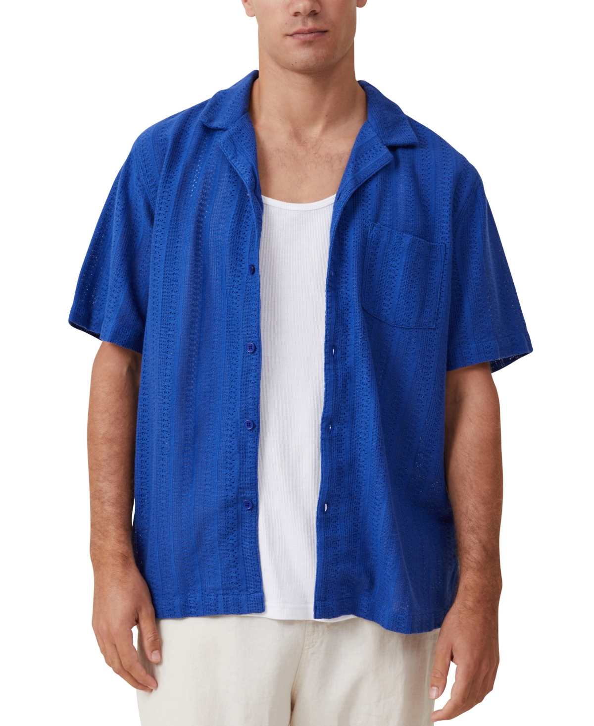 Men's Palma Short Sleeve Shirt - Blue