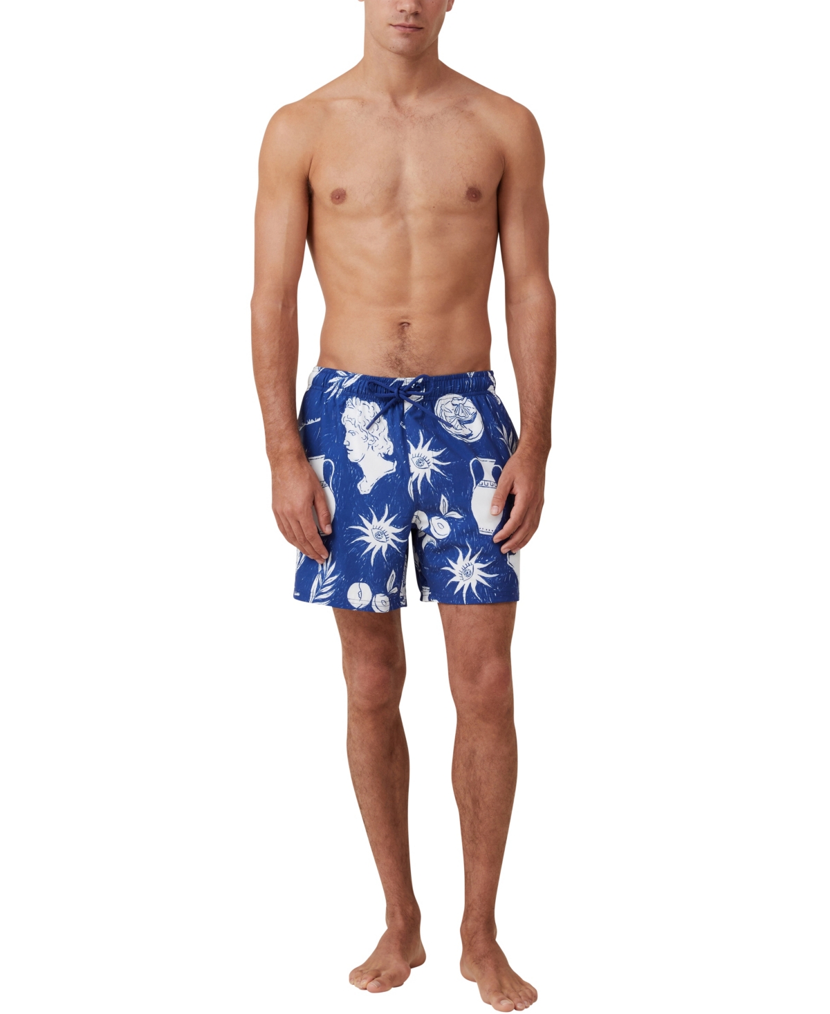 Shop Cotton On Men's Stretch Swim Short In Blue