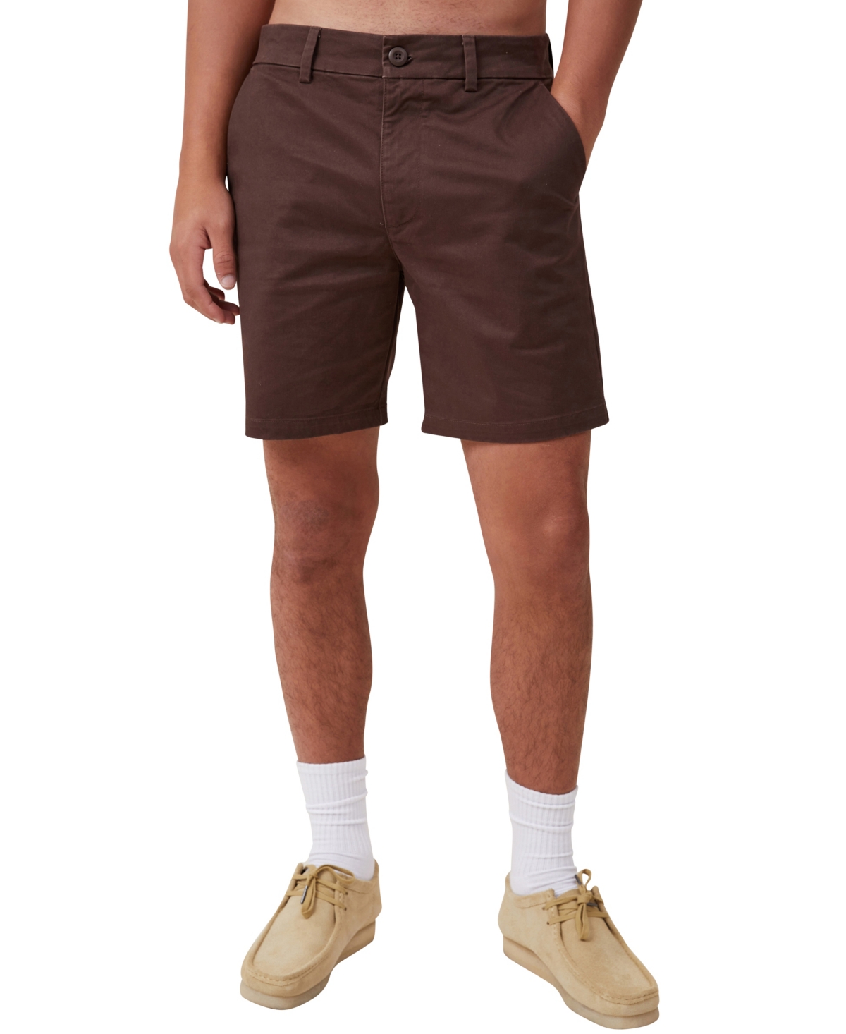 Shop Cotton On Men's Straight Chino Short In Brown