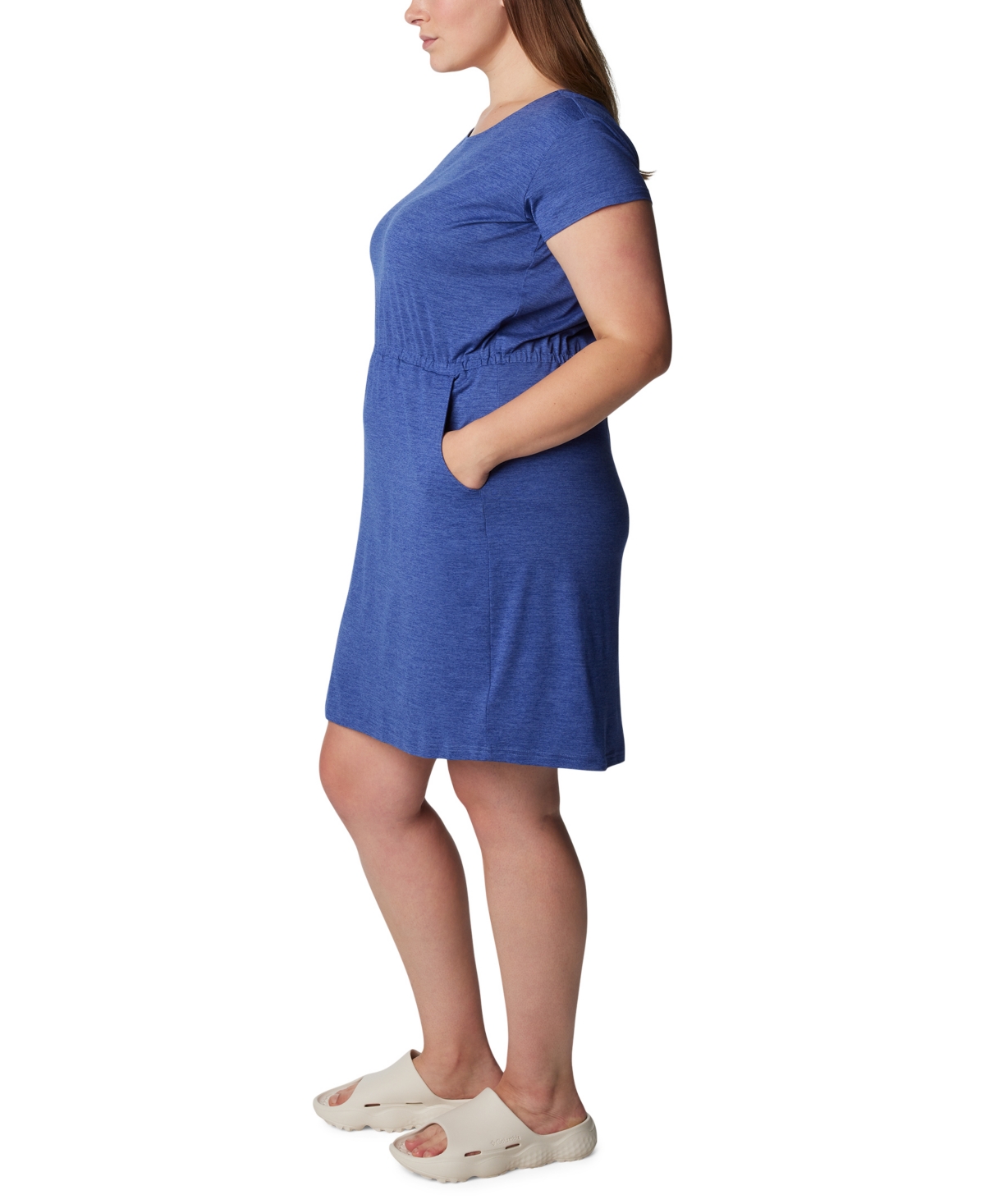 Columbia Plus Size Pacific Haze Short-Sleeve T-Shirt Dress, Created for Macy's