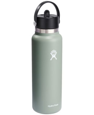 40-Oz Wide-Mouth Flex Straw Stainless Steel Bottle