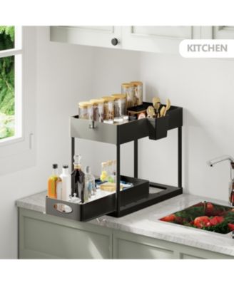 Under Sink Bathroom & Kitchen Cabinet Organizer