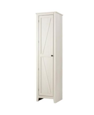 Linen Tower Bathroom Storage Cabinet Tall Slim Side Organizer with Shelf