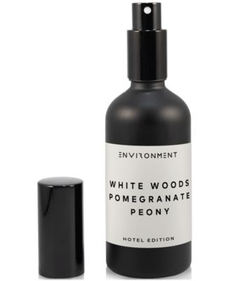 ENVIRONMENT - White Woods, Pomegranate & Peony Room Spray (Inspired by 5-Star Luxury Hotels), 3.4 oz.