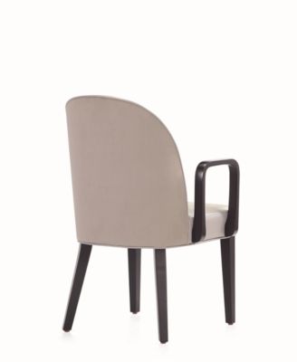 Hillman Leatherette and Velvet Upholstered Dining Armchair
