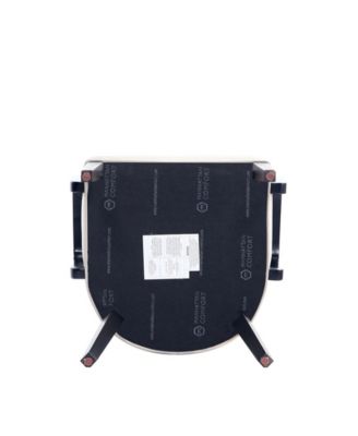 Hillman Leatherette and Velvet Upholstered Dining Armchair