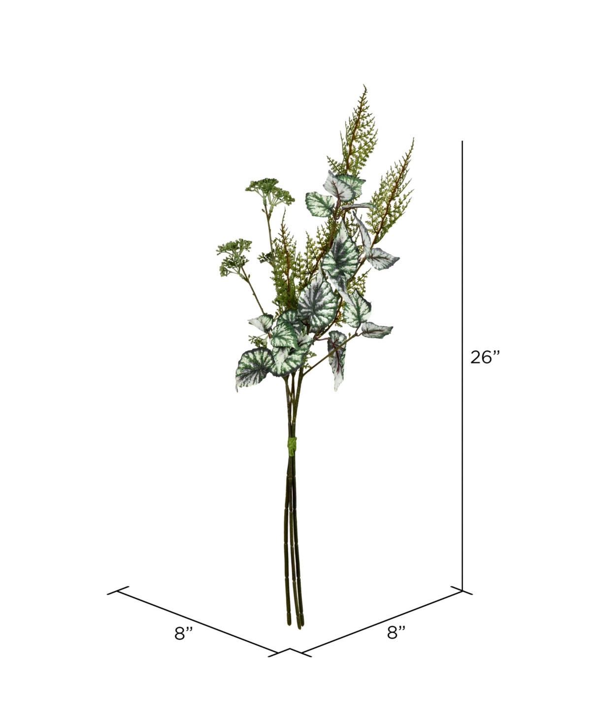 Vickerman 26" Artificial Purple Mixed Greenery Bundle, Pack Of 2 In Purple